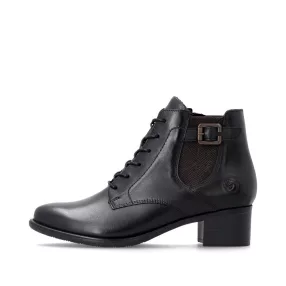   Remonte R5179 00 elegáns, klasszikus fazonú női bőr bokacsizma