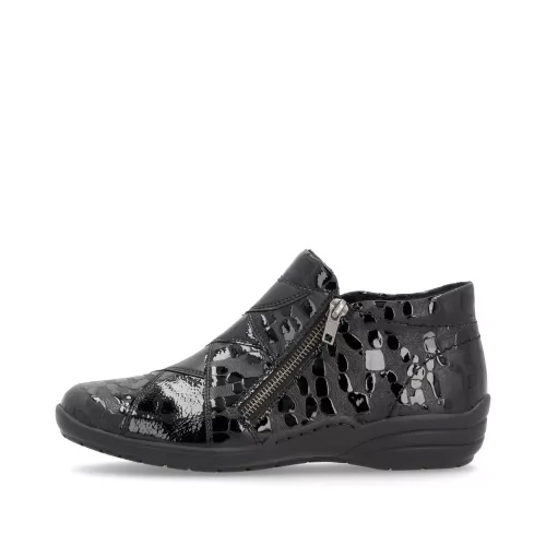 Remonte R7674 04 kényelmes női bokacipő egyedi bőrkidolgozással