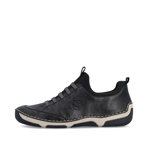 Rieker 55952 00 kényelmes bebújós női slip-on félcipő