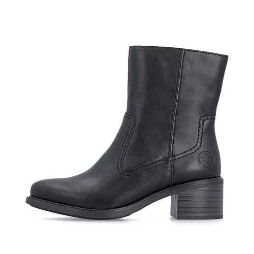 Rieker 74170 00 női bokacsizma, klasszikus fazonú, elegáns