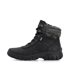 Rieker TEX Z7220 01 sportos, vízálló női fűzős bakancs