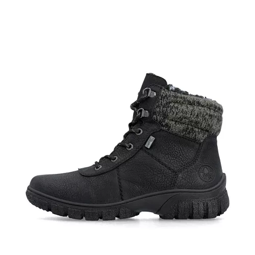 Rieker TEX Z7220 01 sportos, vízálló női fűzős bakancs