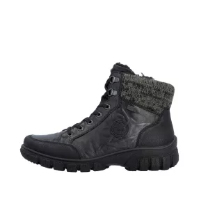 Rieker TEX Z7230 00 sportos, vízálló női fűzős bakancs