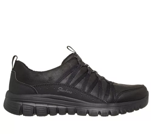 Skechers 100889 BBK bebújós női félcipő meleg béléssel