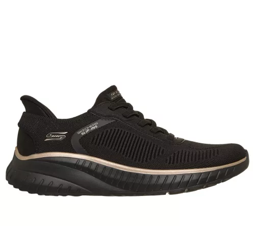 Skechers Slip-ins BOBS 117497 BKRG női bebújós divatos félcipő