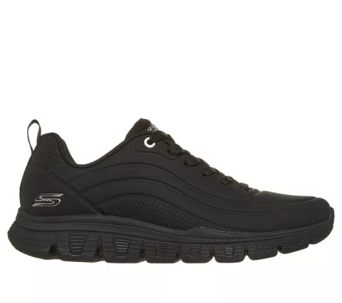 Skechers BOBS 117704 BBK kényelmes fűzős női félcipő