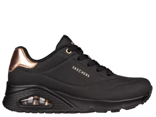 Skechers UNO 177094 BBK divatos női wedge félcipő