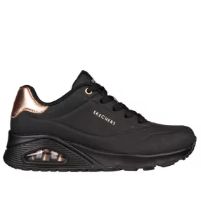 Skechers UNO 177094 BBK divatos női wedge félcipő