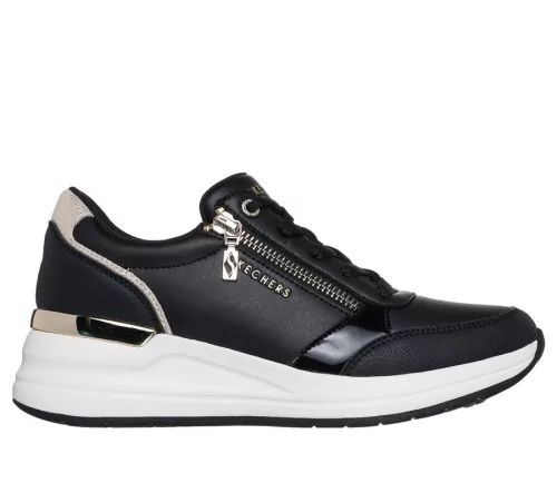 Skechers 177341 BLK női fűzős félcipő