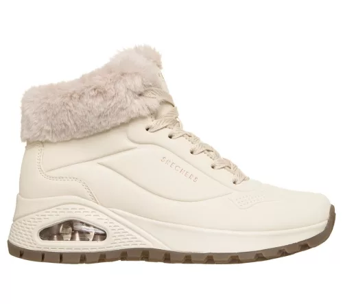 Skechers UNO 190285 OFWT női bokacipő, fűzős magasszárú sneaker