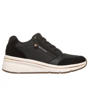 Skechers Billion 190370 BLK divatos női fűzős félcipő