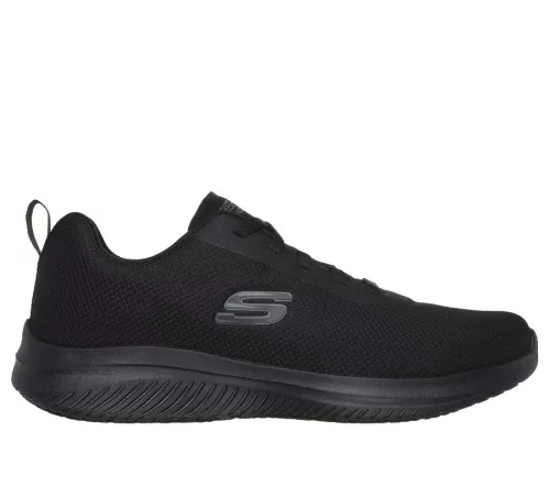 Skechers WORK 200241EC BLK kényelmes fűzős férfi félcipő