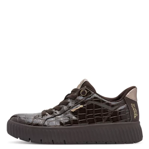 Tamaris Comfort 83740 47335 divatos női Step-in bebújós lakk sneaker 