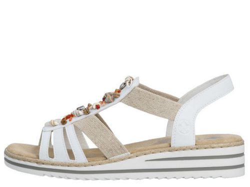 Rieker V0656 80 női bebújós telitalpú szandál